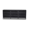 Sydney 9 Drawer Dresser Black Cane Front Facing View 238478-008