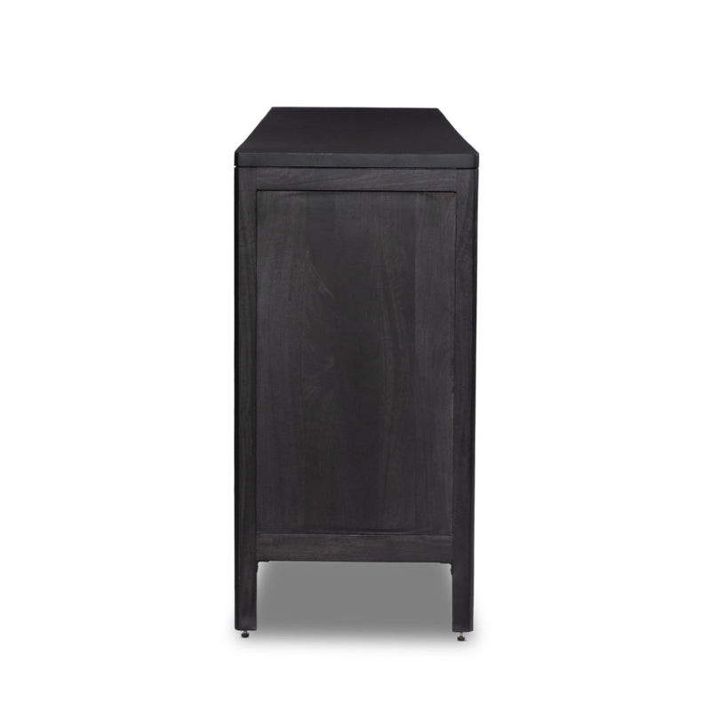 Sydney 9 Drawer Dresser Black Cane Side View 238478-008