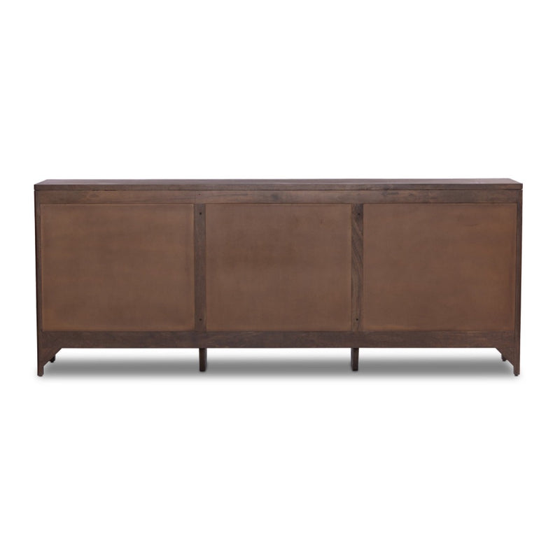 Sydney 9 Drawer Dresser Brown Cane Back View 238478-007