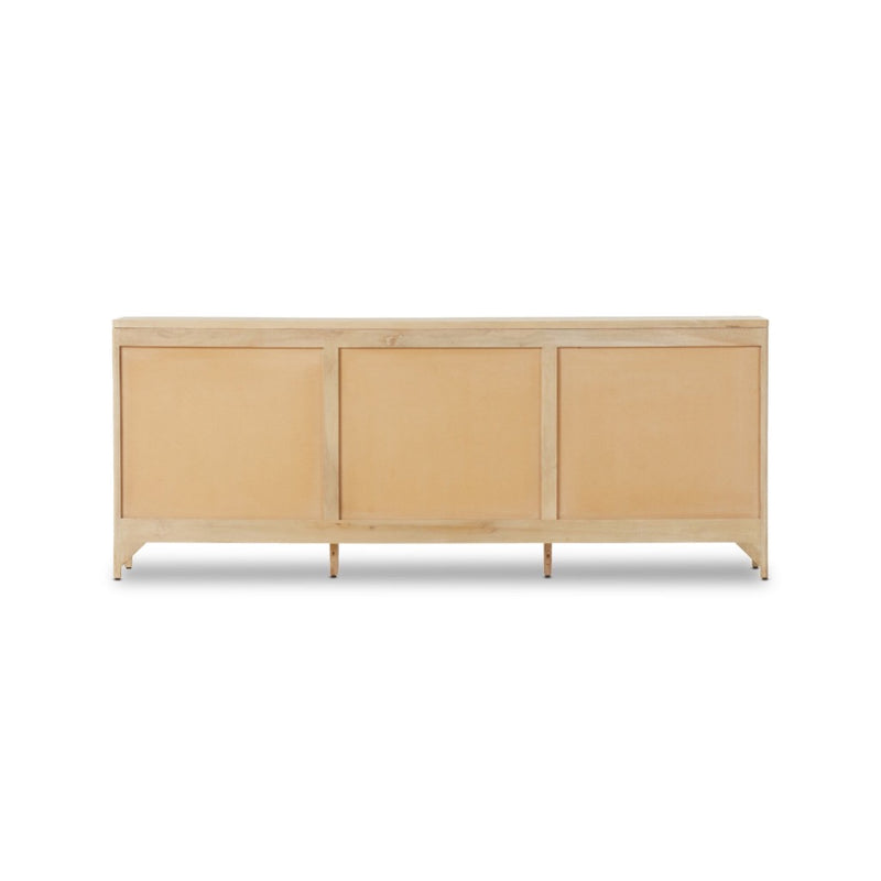 Sydney 9 Drawer Dresser Natural Cane Back View Four Hands