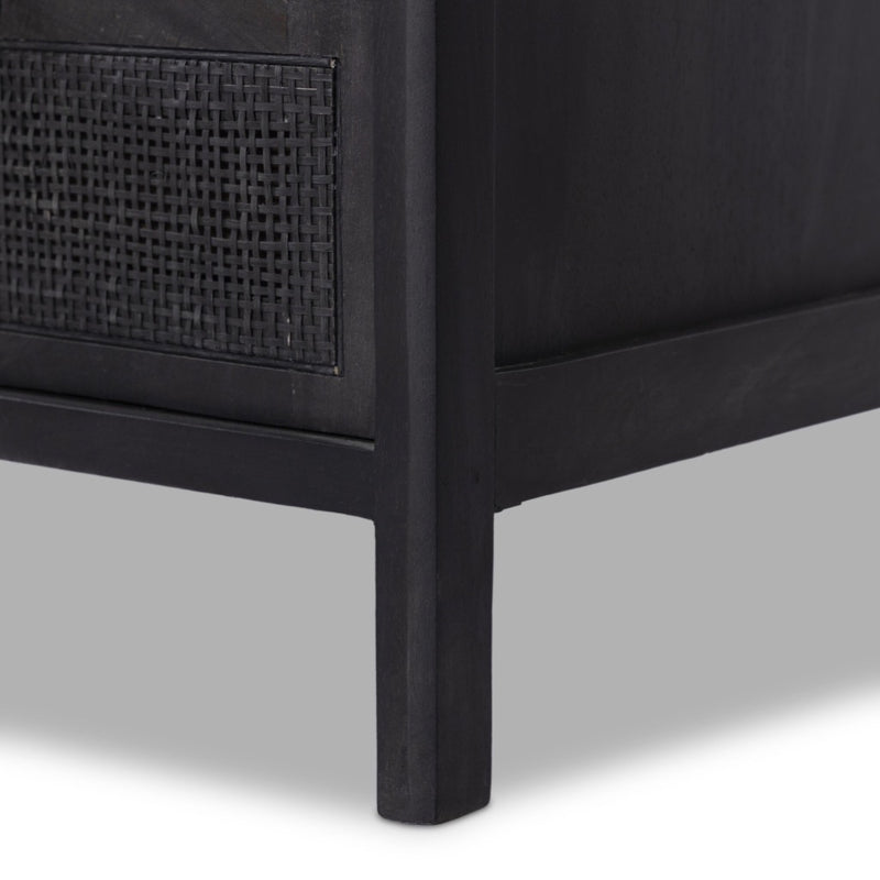 Sydney Large Nightstand Black Wash Legs 234927-004