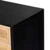 Sydney Large Nightstand Black Wash Mango Top Right Corner Detail 234927-002
