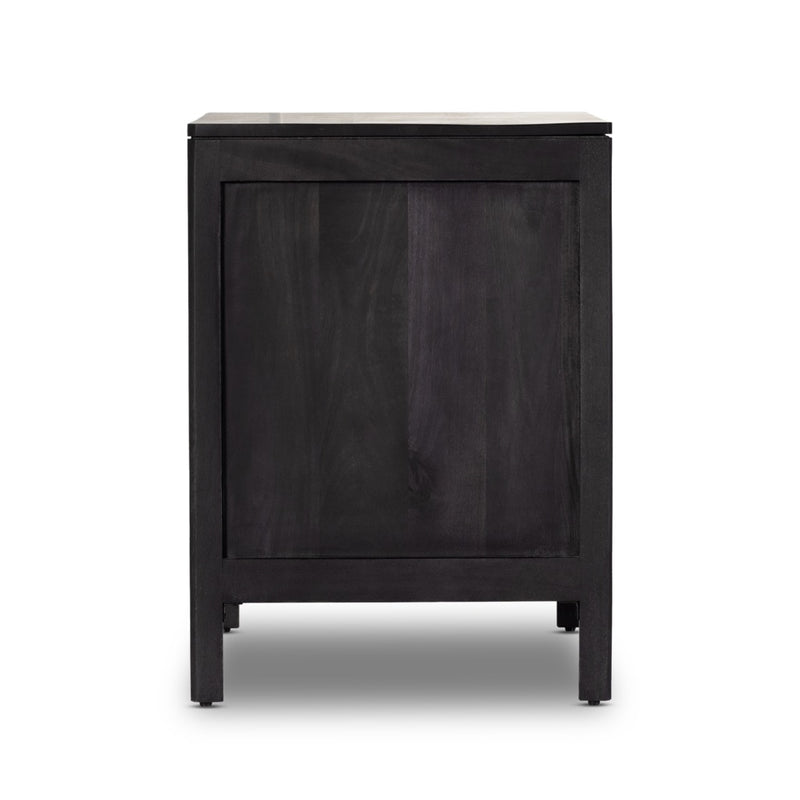 Sydney Large Nightstand Black Wash Mango Side View 234927-002
