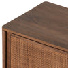 Sydney Nightstand Brown Wash Mango Wood Corner Detail 106691-003
