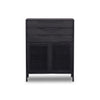 Sydney Tall Dresser Black Wash Front Facing View Four Hands