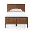 Sydney Twin Bed Brown Wash Front Facing View Four Hands