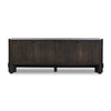 Sylvie Sideboard Brushed Dark Brown Front Facing View 238008-001