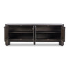 Four Hands Sylvie Sideboard Brushed Dark Brown Front View Open Drawers