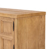 Tamara Media Console Worn Oak Veneer Corner Detail 243664-001