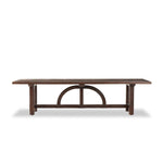 The Arch Dining Table Medium Brown Fir Veneer Front Facing View 237660-001