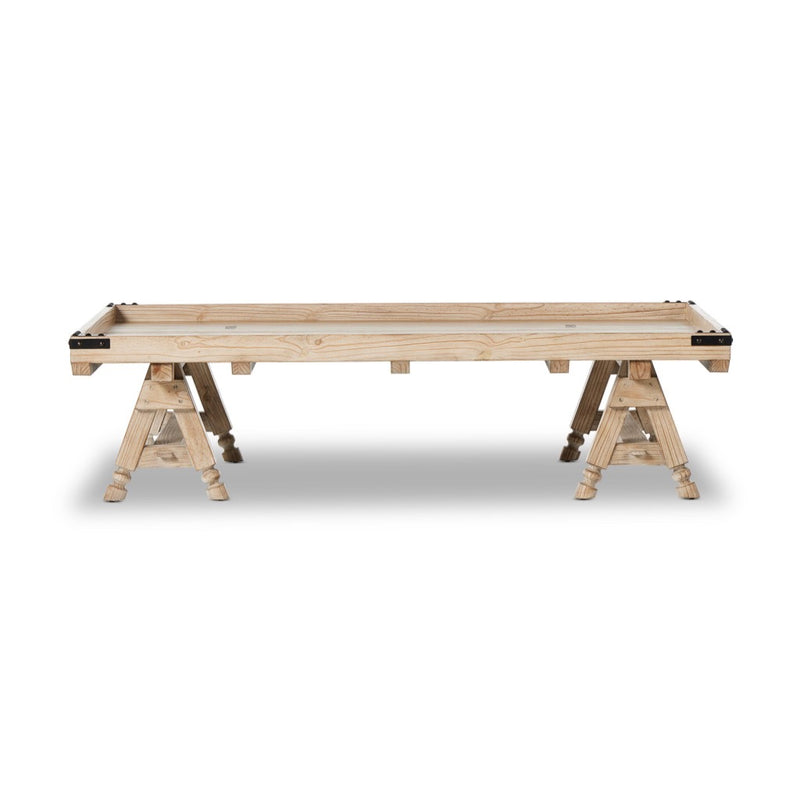 The Don't Try To Explain It Table Natural Pine Veneer Front Facing View 238727-001