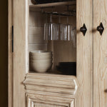 Van Thiel The "Please No More Doors" Cabinet Natural Pine Staged View Interior Shelving Four Hands