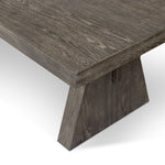 Tia Dining Table Black Burnt Oak Top Right Corner Detail 229578-003
