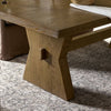 Four Hands Tia Dining Table Drifted Oak Veneer Staged View Base