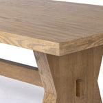 Tia Dining Table Drifted Oak Veneer Tabletop Corner 231796-002