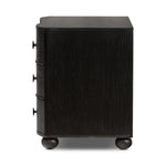 Four Hands Tiago Nightstand Distressed Black Side View