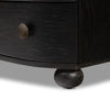 Tiago Nightstand Distressed Black Rounded Legs 235977-004