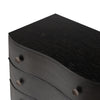 Tiago Nightstand Distressed Black Top Corner Detail 235977-004