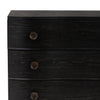 Tiago Nightstand Distressed Black Iron Handles Four Hands