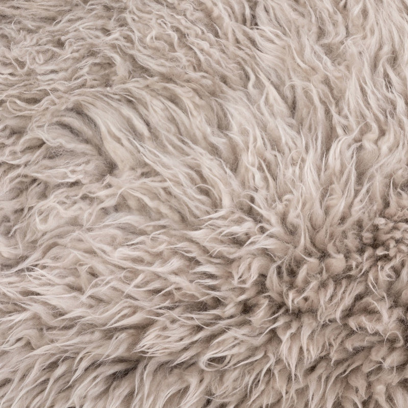 Tobin Chair Taupe Mongolian Fur Wool Detail 241232-001