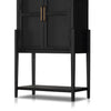 Tolle Bar Cabinet Drifted Matte Black Legs Detail 234848-001