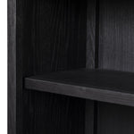 Four Hansd Tolle Bookcase Drifted Matte Black Interior Shelving