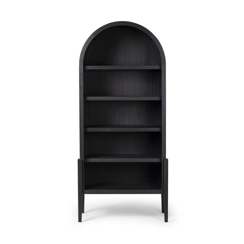 Tolle Bookcase Drifted Matte Black Front Facing View 246044-004