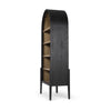 Tolle Bookcase Drifted Matte Black Angled View 246044-003