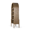 Four Hands Tolle Bookcase Drifted Oak Solid Angled View