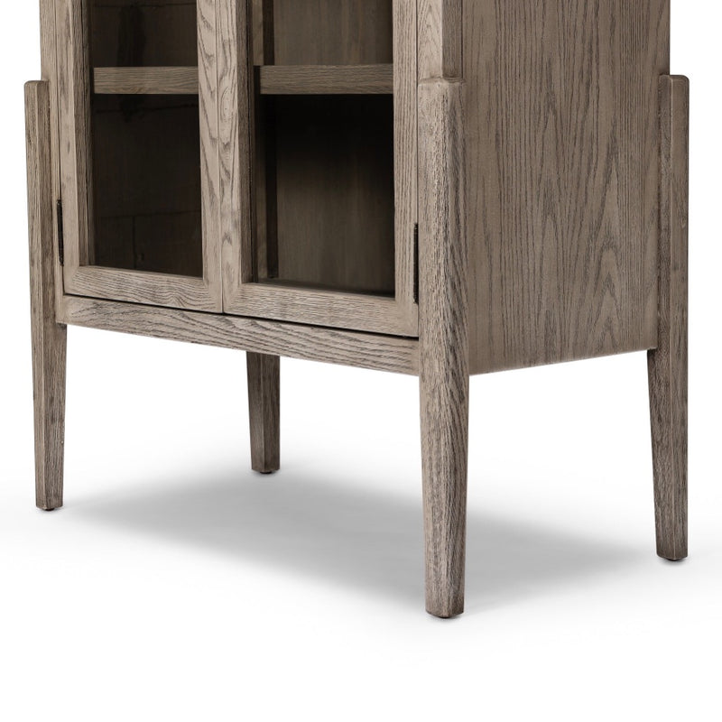 Tolle Cabinet Rustic White Solid Legs Four Hands