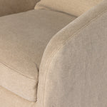 Topanga Slipcover Swivel Chair Flanders Flax Armrest Four Hands