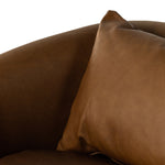 Topanga Swivel Chair Heirloom Sienna Top Grain Leather Pillow 106008-018