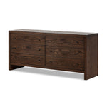 Torrington 6 Drawer Dresser Umber Oak Angled View Four Hands