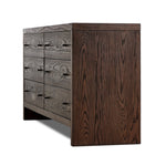 Torrington 6 Drawer Dresser Umber Oak Angled View Four Hands