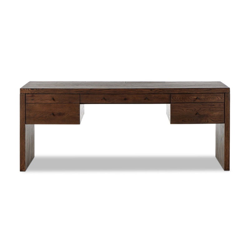 Torrington Desk Umber Oak Front Facing View 238144-001