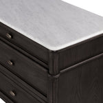 Toulouse 6 Drawer Dresser Polished White Marble Tabletop 238116-002