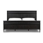 Four Hands Toulouse King Bed Distressed Black Front Facing View 231966-005