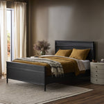 Toulouse Bed Distressed Black Staged View Four Hands