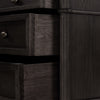 Toulouse Chest Distressed Black Solid Oak Drawers 238119-002