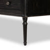 Toulouse Chest Distressed Black Solid Oak Legs 238119-002