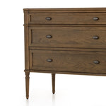 Toulouse Chest Toasted Oak Angled View Drawers Four Hands