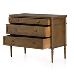 Toulouse Chest Toasted Oak Angled View Open Drawers Four Hands