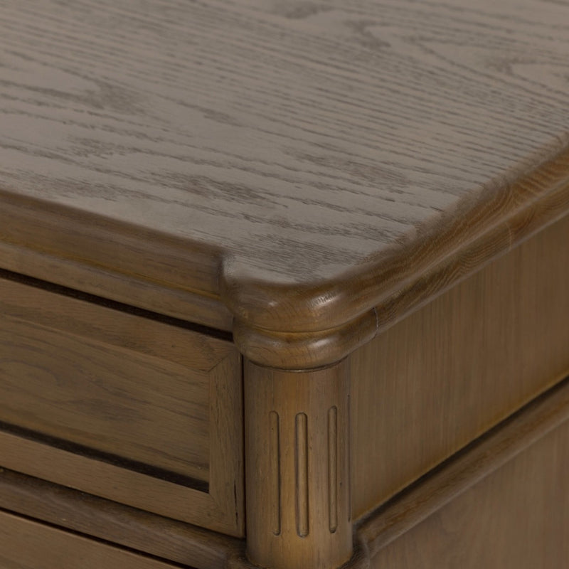 Toulouse Chest Toasted Oak Corner Detail Four Hands