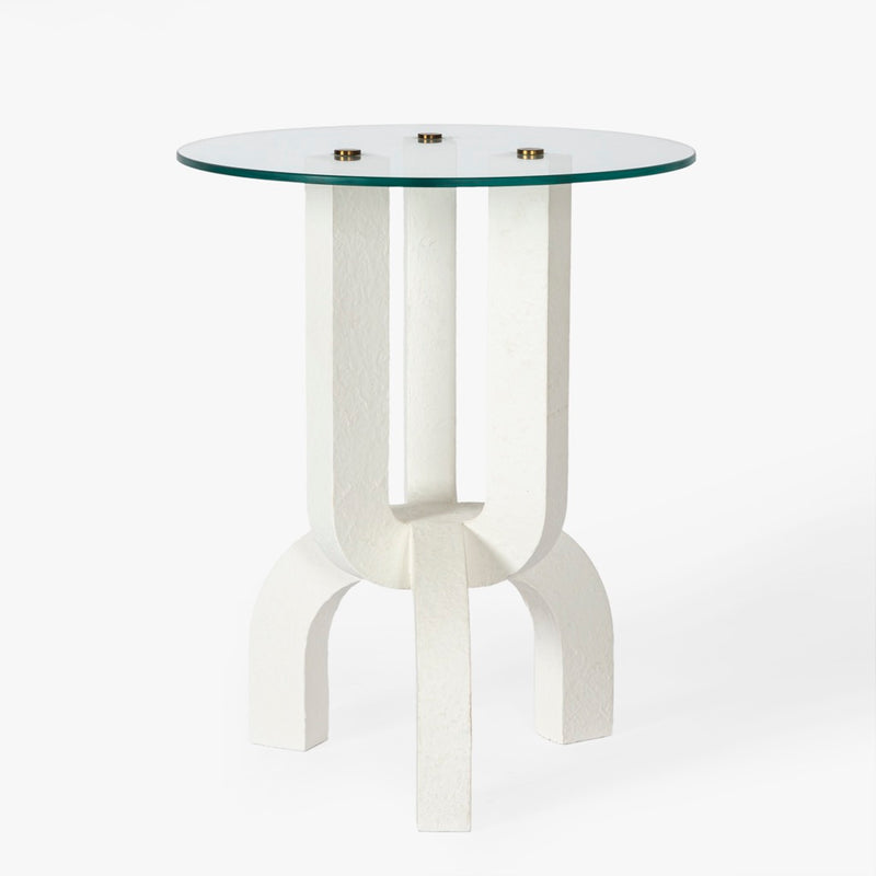 Co.House Designs Tova Side Table White Side View