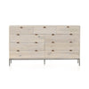 Trey 9 Drawer Dresser Dove Poplar Front Facing View 230300-003