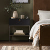 Four Hands Trey Nightstand Black Wash Staged Image