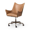 Truman Desk Chair Conroe Drift Angled View Four Hands