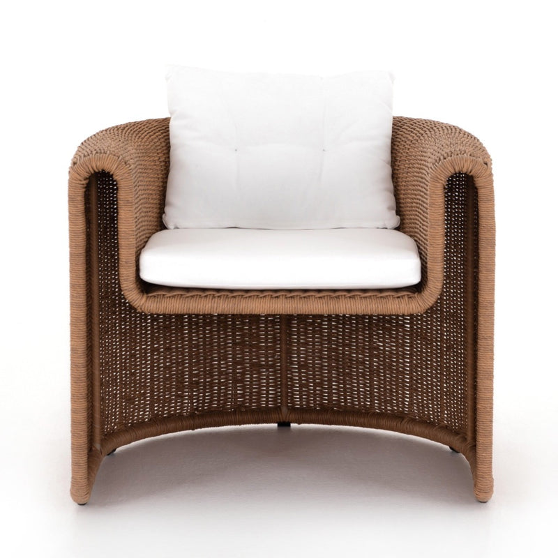 Tucson Woven Outdoor Chair Natural Front Facing View 224749-001