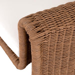 Four Hands Tucson Woven Outdoor Chair Natural Woven Armrest