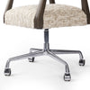 Tyler Desk Chair Solema Cream Rolling Legs 105588-014